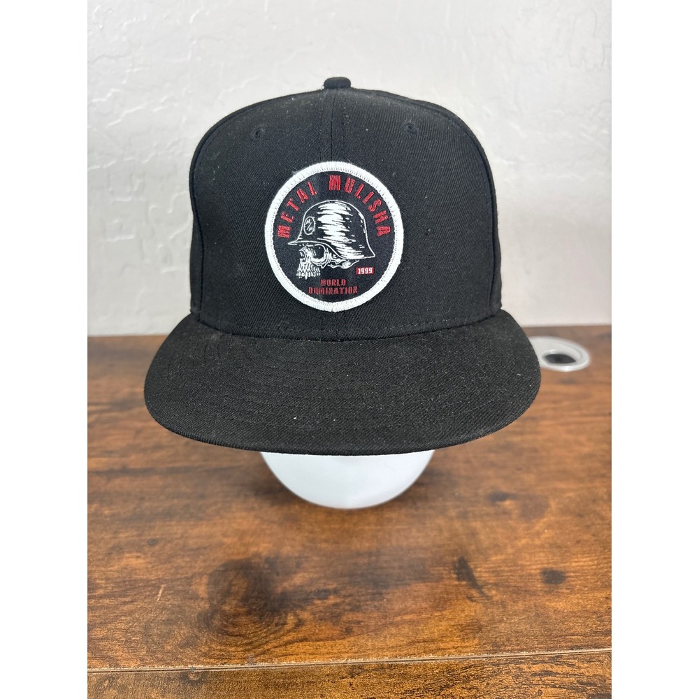 Metal Mulisha New Era 9FIFTY Snapback Hat Black World Domination Skull Cap